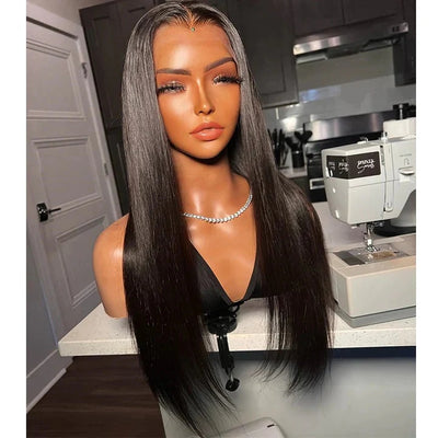 Number 13: Eymn hair pre cut lace 5x5HD gluless wig straight 180%