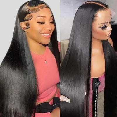 Number 21 : Eymn human hair straight 13x4HD full front lace wig 200%