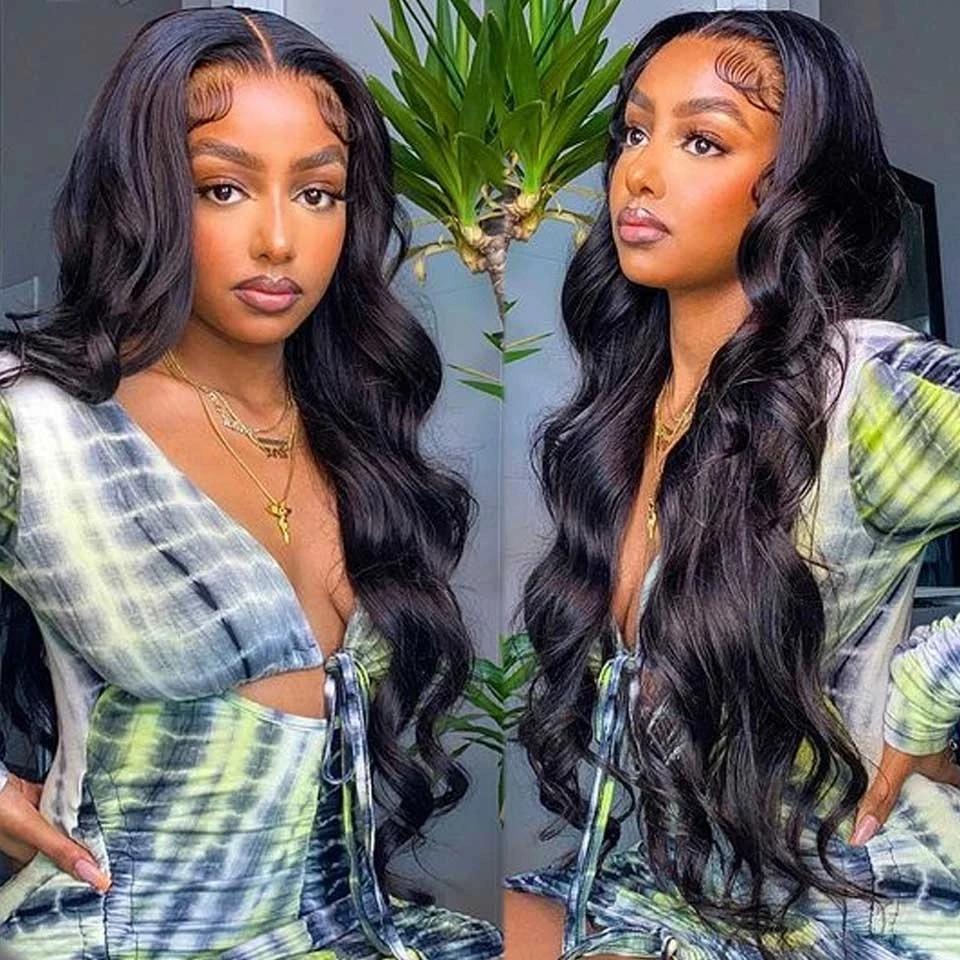 Number 4 : Eymn hair 13x4 lace front wig body wave 200% free shipping fee