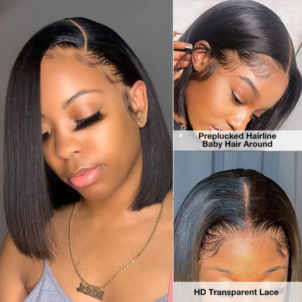 Number 14 : Eymn short bob 13x4 lace front wig 200%