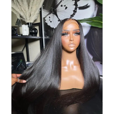 Number 5: Eymn hair long inch straight 13x4 lace front wig 300%