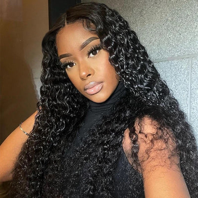 Number 2: Eymn hair 13x4/5x5HD lace front wig water wave hair 250%