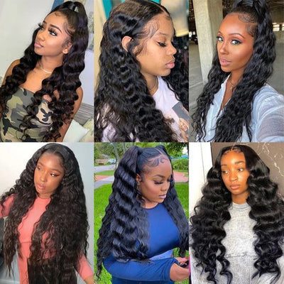 Number 25 : Eymn hair 5x5HD/6x6HD gluless wig pre cut lace deep wave wig 200%