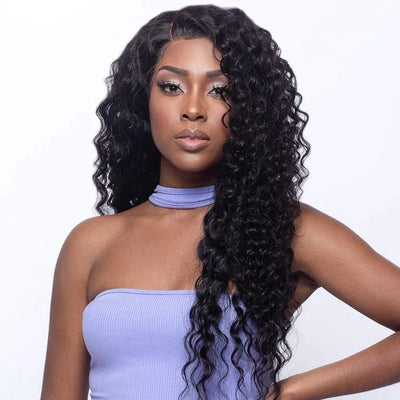 Number 25 : Eymn hair 5x5HD/6x6HD gluless wig pre cut lace deep wave wig 200%